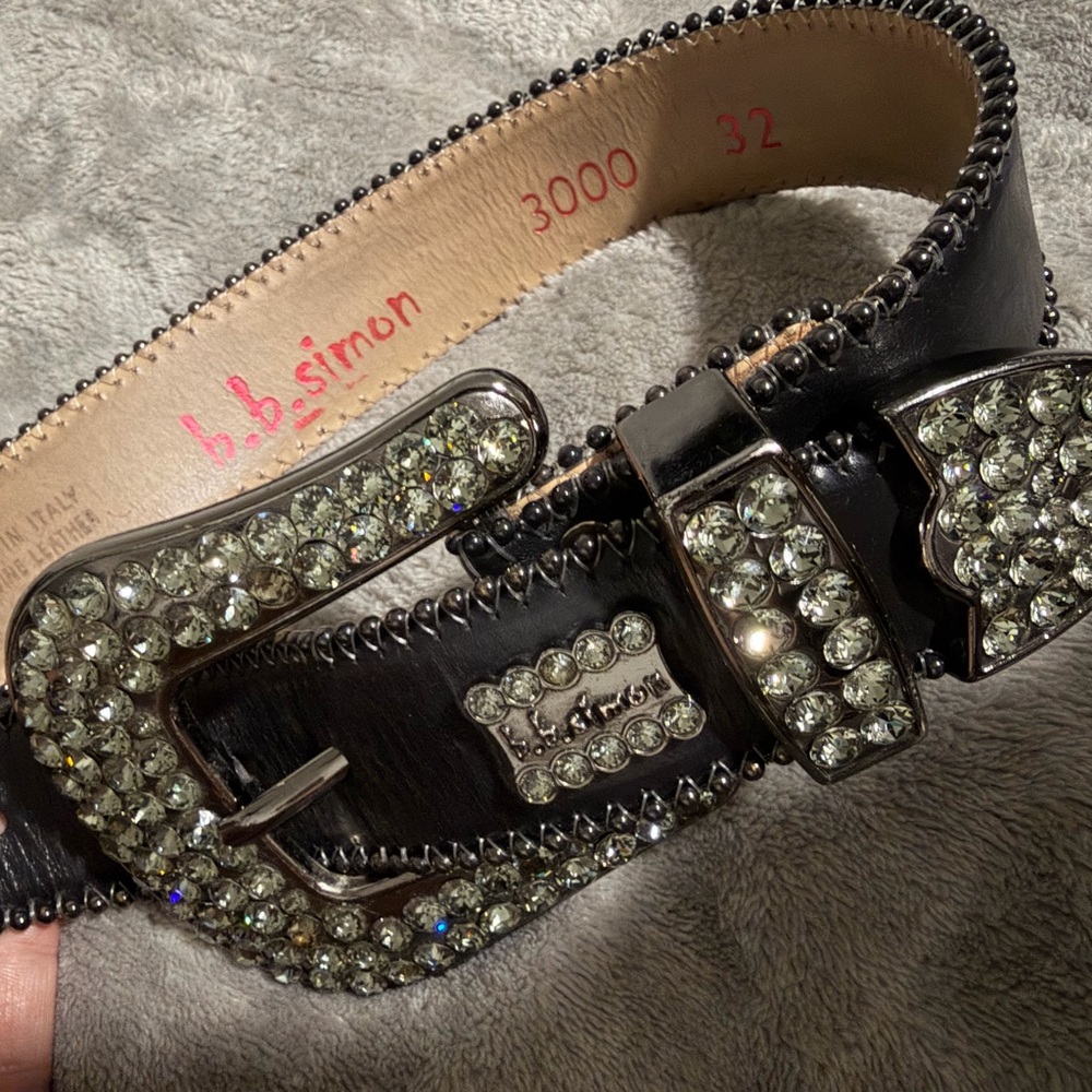 B.B. Simon Tan Leather Belt